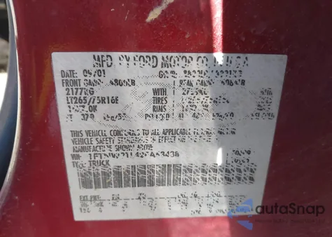 2002 Ford F-250 Lariat/Xl/Xlt from USA, damaged, VIN 1FTNW21L42EA63438